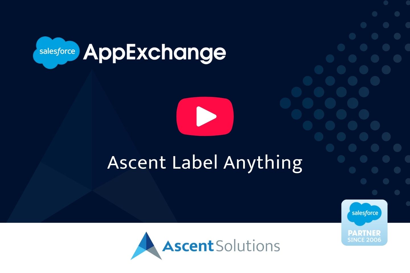 Ascent Solutions Label Anything Create Print Barcodes Labels from any Salesforce Object Video Welcome