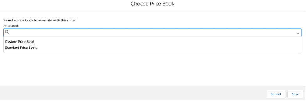 Select price book