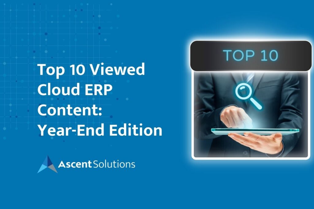 Top 10 Viewed Cloud ERP Content: Year End Edition